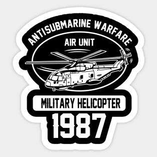 MILITARY HELICOPTER 1987 Sticker